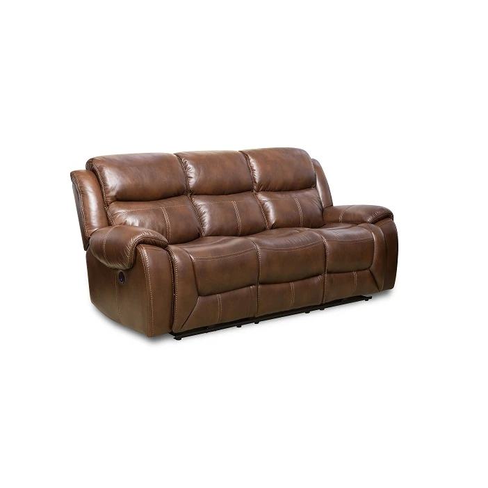 Living room genuine leather relax sofa set recliner