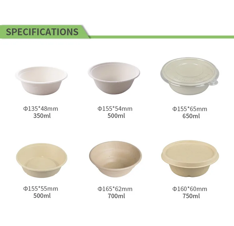 3 compartment disposable biodegradable takeaway bagasse pulp paper party dinner cake food wedding dishes plates set for birthday