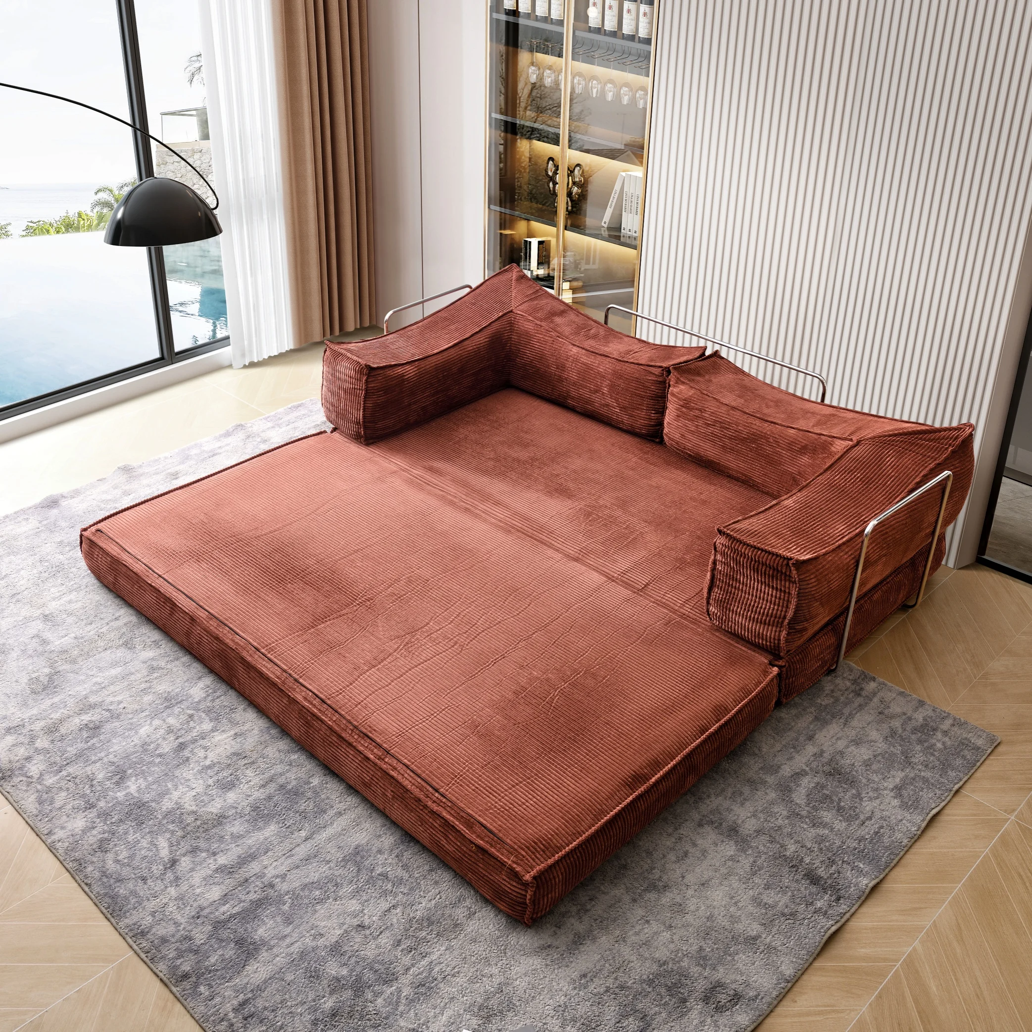 Vacuum Compression Sofa Full Sponge Household Living Room Can Be Disassembled and Washed