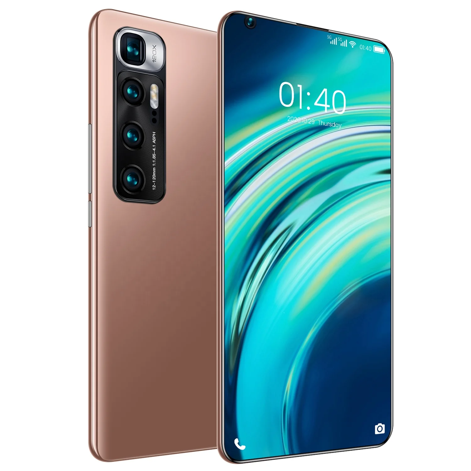  Мобильный телефон mi 10t pro 12 + 512G P40 Android 10. Смартфон 10-ядерный мобильный с отпечатком пальца идентификацией лица красивой