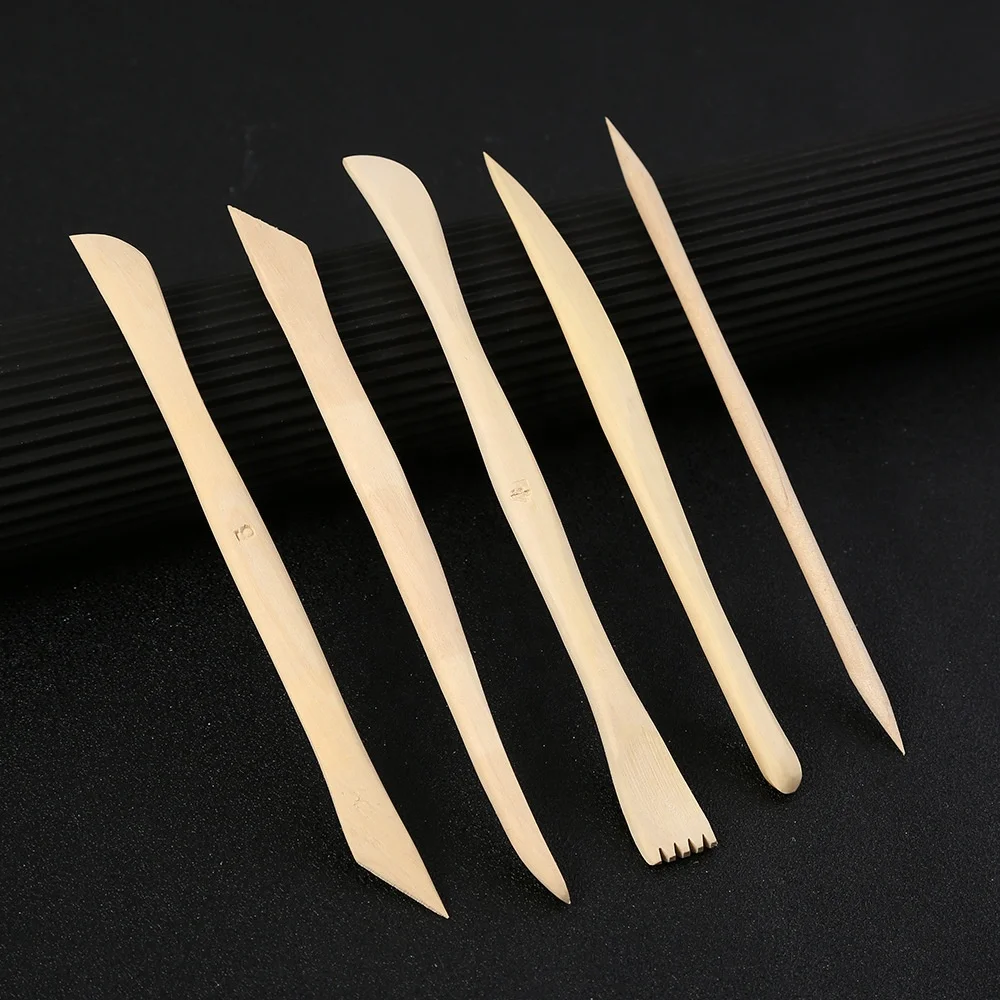 14 Pcs Arts Crafts Clay Sculpting Tools Set Modeling Carving Tool Kit Pottery & Wooden Handle Modeling Clay Tools