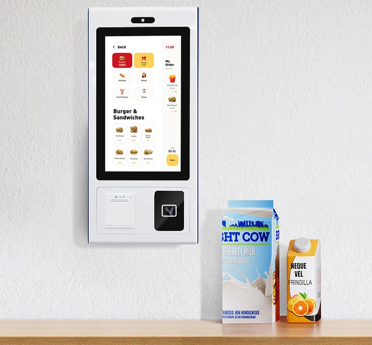 High-Performance Self-Service Kiosk with NFC Payment and Queue Management for High-Volume Restaurants