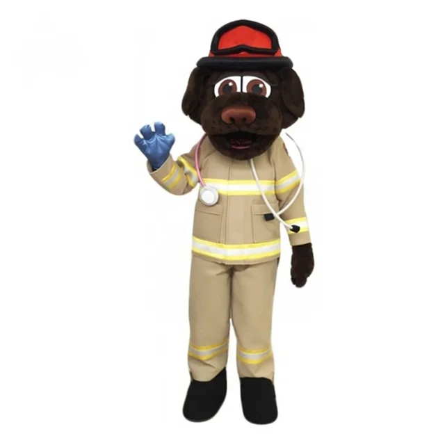 Fire Department Dog Mardi Gras Carnival Mascot Costume