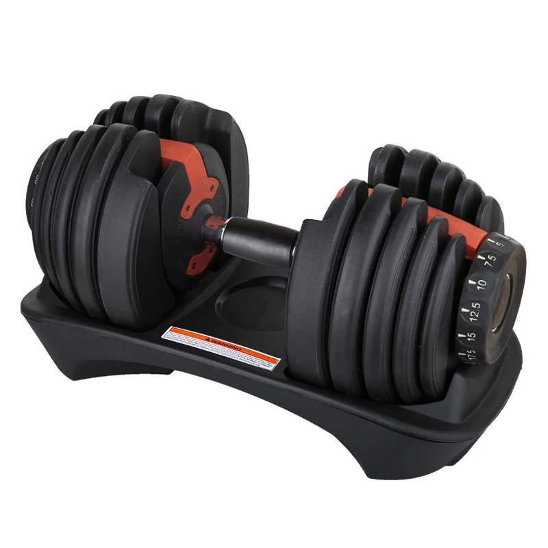 Gym Fitness Training Equipment Portable Unisex 24KG 40KG Adjustable Dumbbells Set For Home
