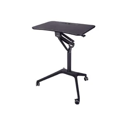 Space-saving pneumatic lifting table desktop computer desk folding table student desk teacher podium school