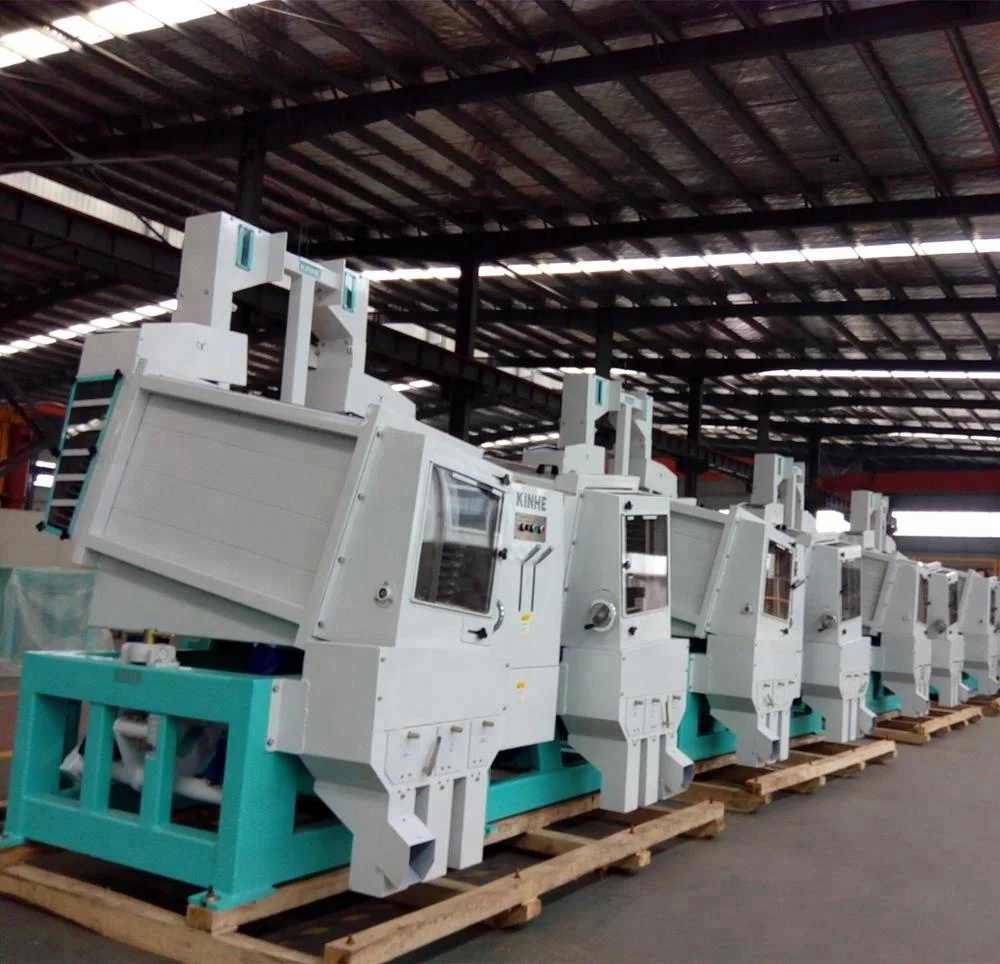 New design MGCZ80C dboule body 9.5-11.5T paddy grain wheat rice milling separator equipment in 260T rice factory