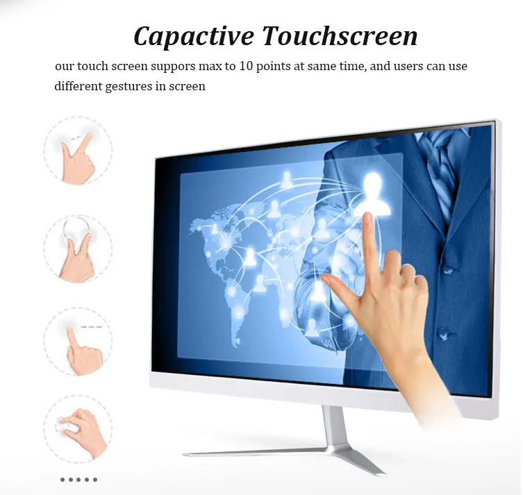 Сенсорный экран «все в одном» ПК 21,5 дюйма J1900 четырехъядерные встроенные компьютеры Android с камерой 2,0 м