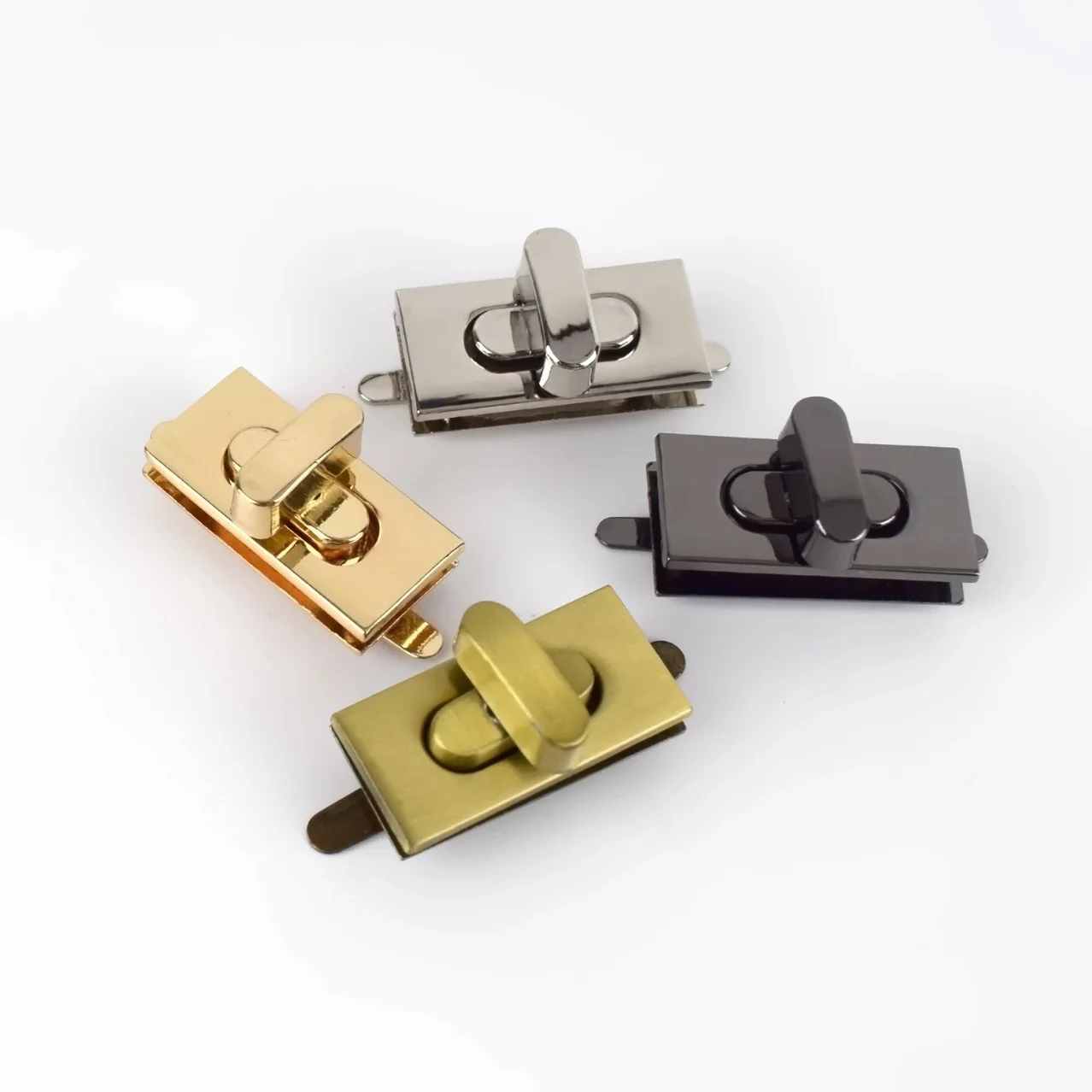 Metal Purse Handbag Closure Twist Lock Turn Lock Clasp DIY Craft Bag Purse Lock Clasp DIY Handbag Bag Purse