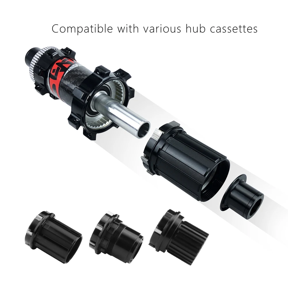 8 9 10 11 12 13S Sealed Bearing Carbon Fiber 32H Straight-pull Mountain Bike Bicycle Hubs for MTB Wheelsets