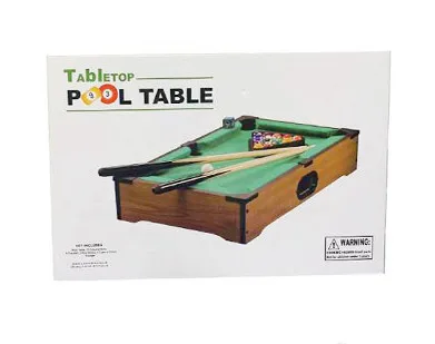 Kids Indoor Game Set Mini Wooden Snooker Table Toy Wooden Pool Table Billiards Toy