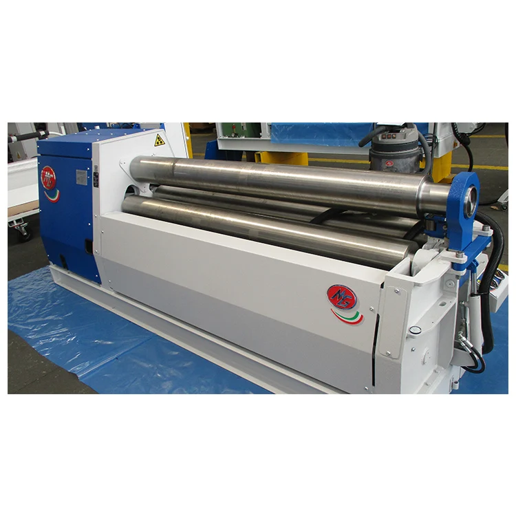 Made In Italy Customized Metal Plate Processing 2000mm Hydraulic Manual Sheet 3 Roller Plate Rolling Bending Machine