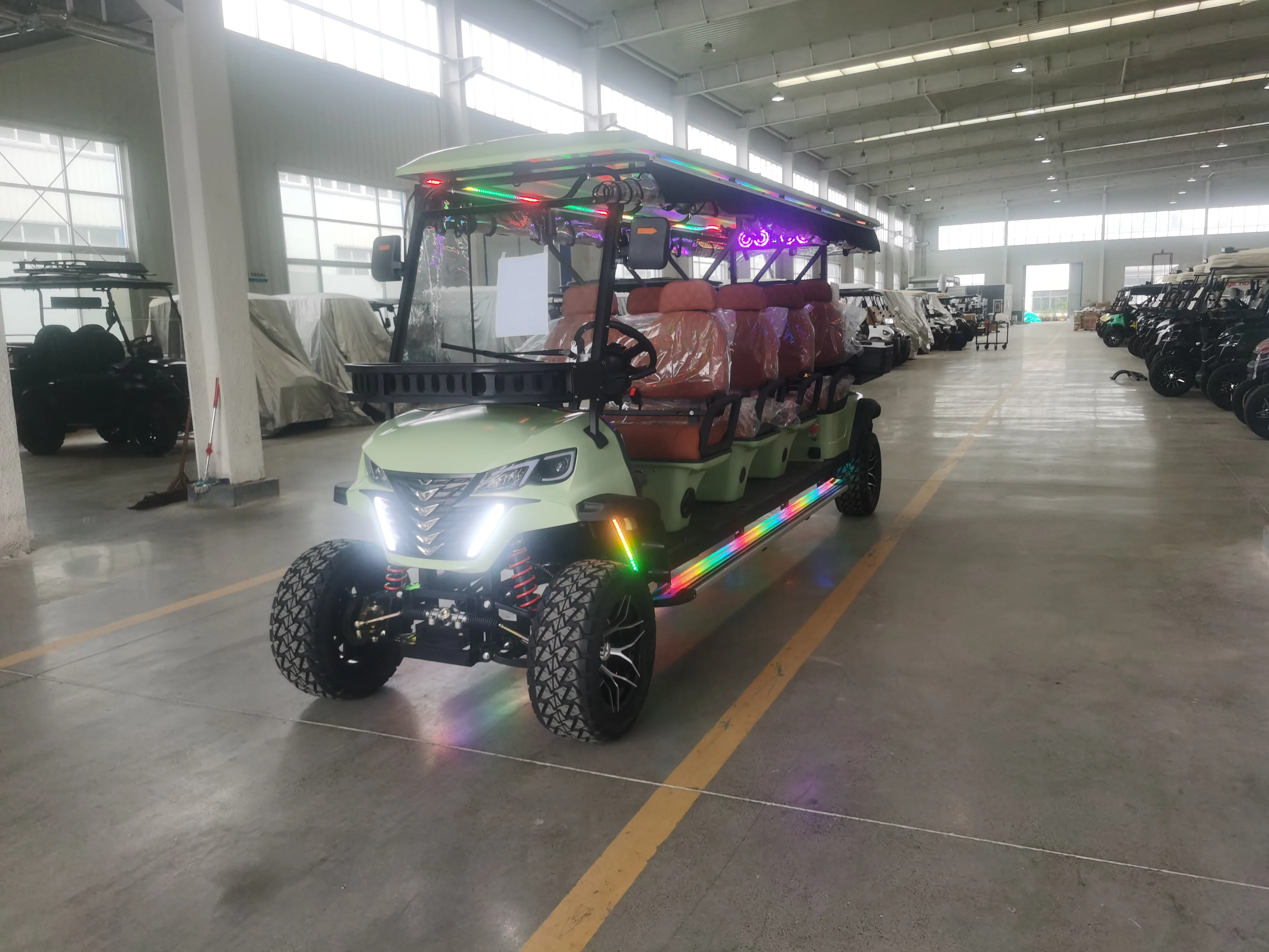 China supplier wholesale golf buggy with cargo box 8 seats off-road scooter new design electric golf cart