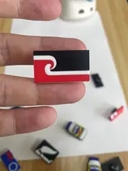 Wholesale Cook island flag NRL Rugby croc charm maori flag charm for NZ custom shoe lace rarotonga charm tag samoan tonga rugby