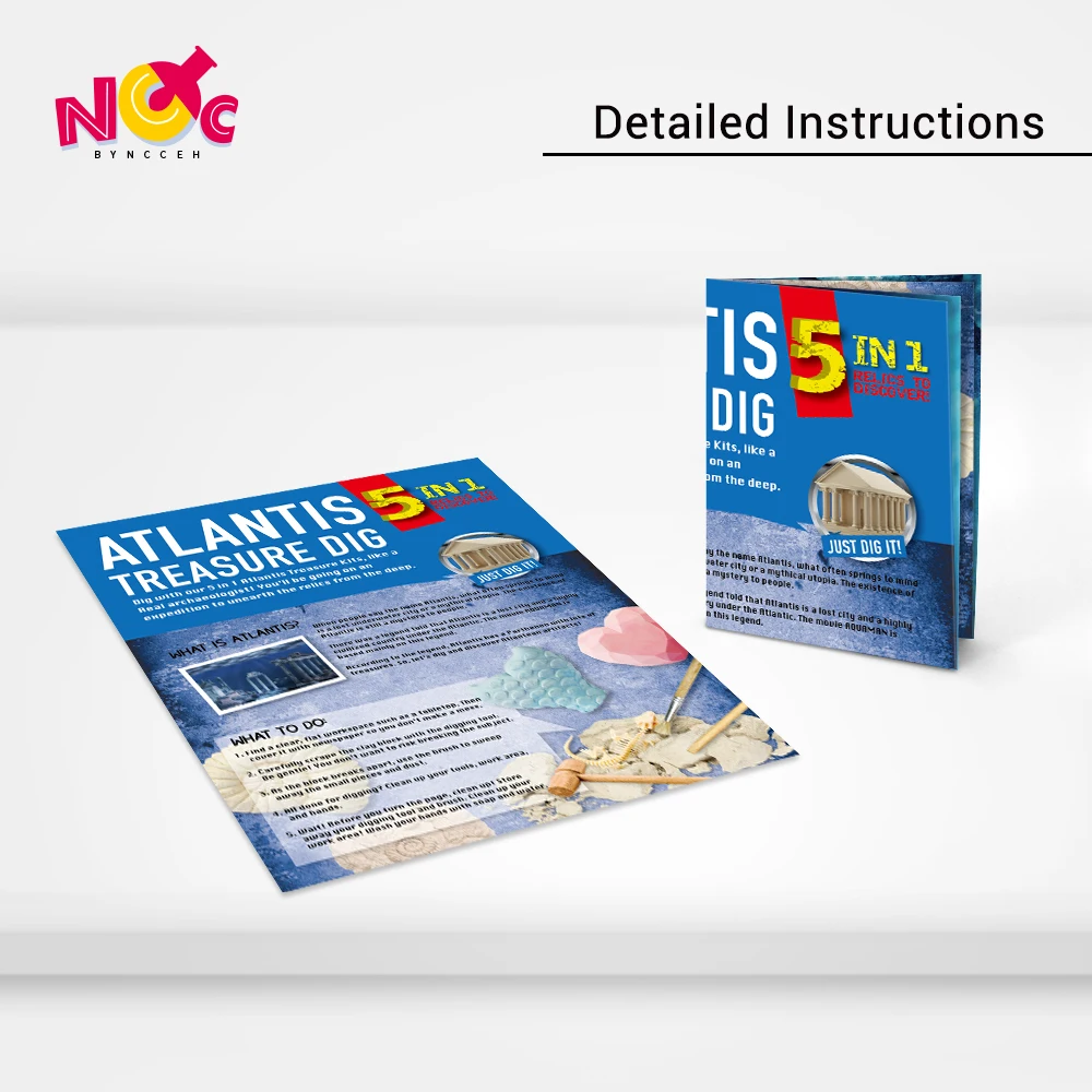 Game Kid Other Toys Boys Games Stem Toys Educational Kits Atlantis Treasure Dig Children Excavation Kits Teaching Color Box Clay