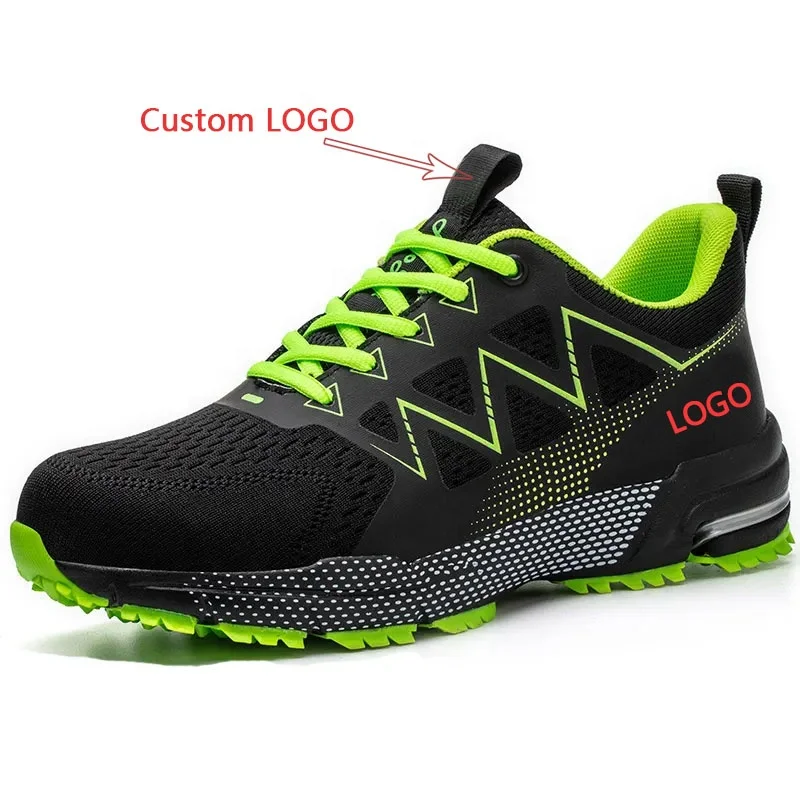 Hot Selling Outdoor Lightweight Men Working Sneakers Steel Toe Shoes OEM Customized Safety Shoes for Men