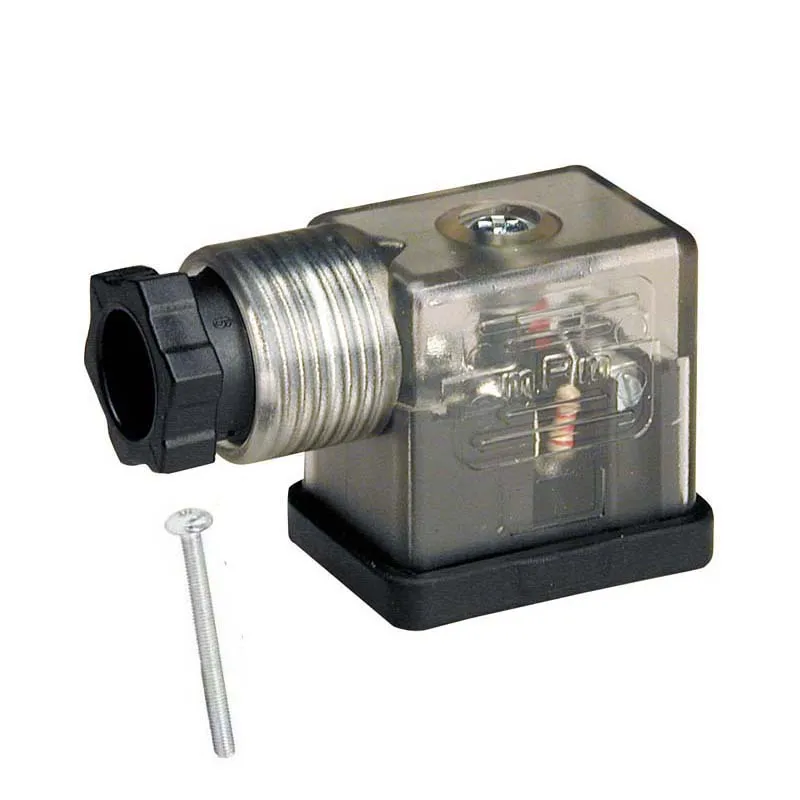 Solenoid Coil Connector DIN43650B Voltage 12vDC LED Plug