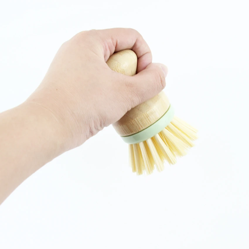 Factory Dish Wash Brush bamboo handle and PET filament Scrub Cleaning Brush for kitchen