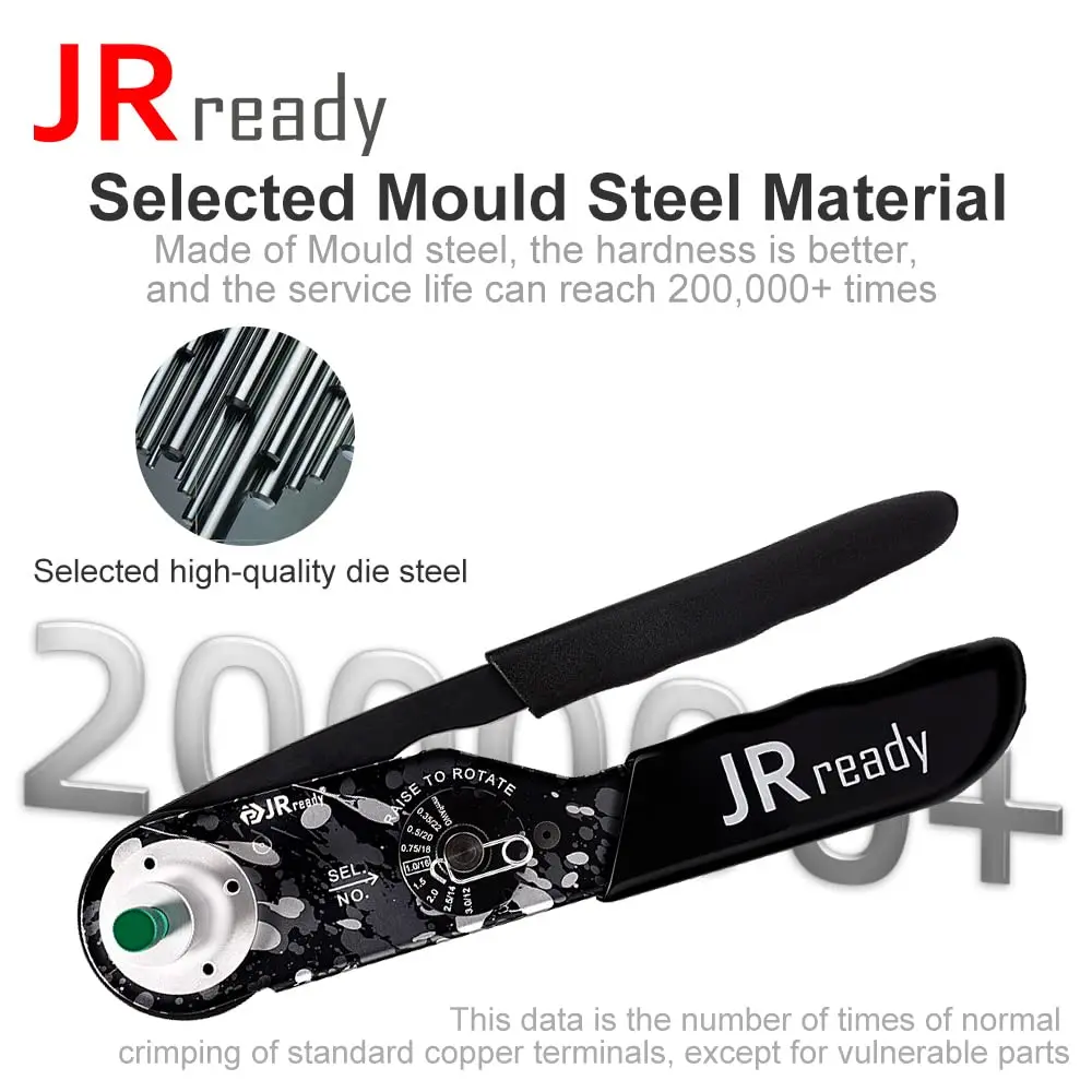 JRready NEW-DT2 Crimp Tool for Deutsch DTP DT DTM Connectors  (12-22AWG) Pin Crimper