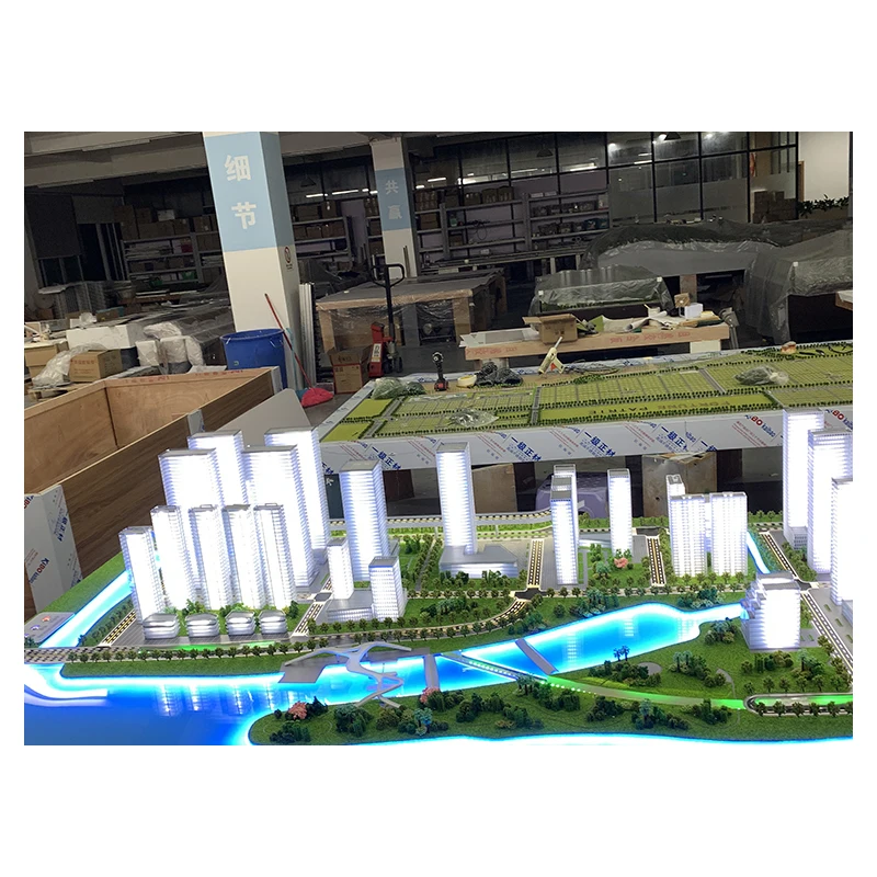 High Quality Miniature Architecture N Scale 3D Metal Model Building Tower Architectural Model