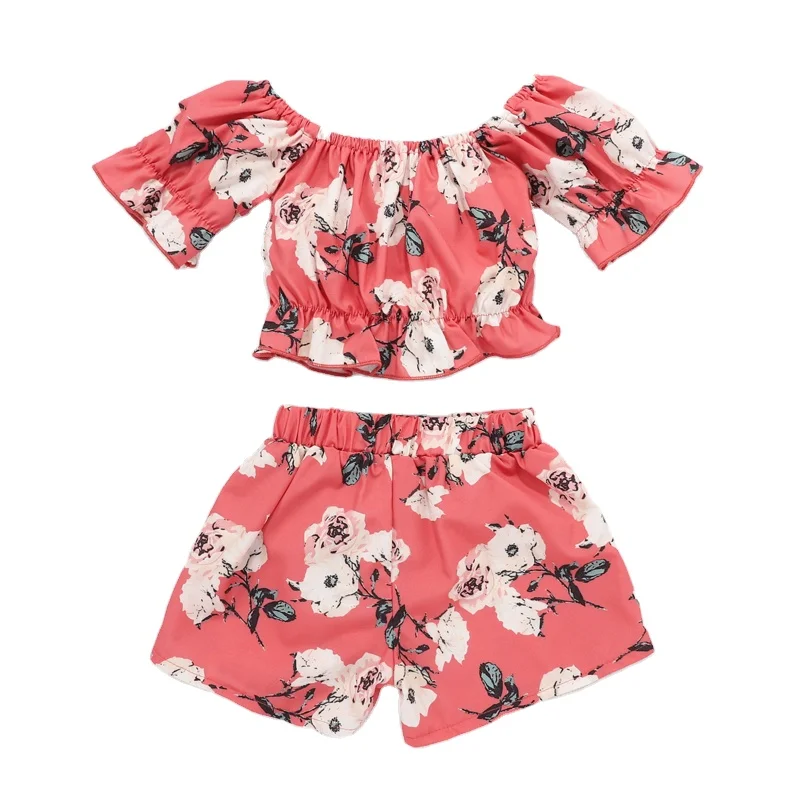 
New Xmas Infant Baby Girl Romper Tops Pants Christmas Deer Outfits Set shortSleeve summer Clothes For Baby Girl 