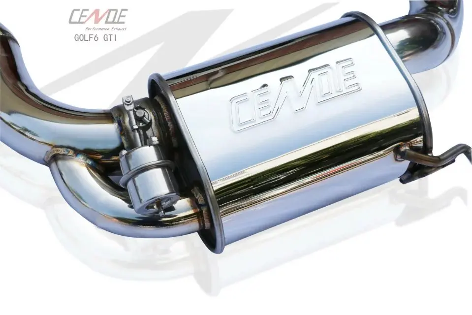 supply customized  Carbon fiber exhaust tuning  for golf MK7 MK6