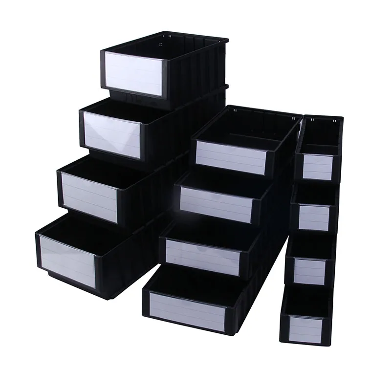 ESD Shelf Tray with Open Workshop Industrial Organizer Assorted Plastic Bins for Warehouse Part Pick Storage Boxes & Bins