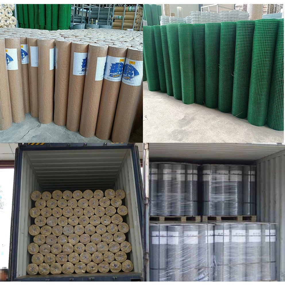 Galvanized PVC Coating Welded Wire Mesh Rolls corrosion-proof road fence protecting the garden or commercial property