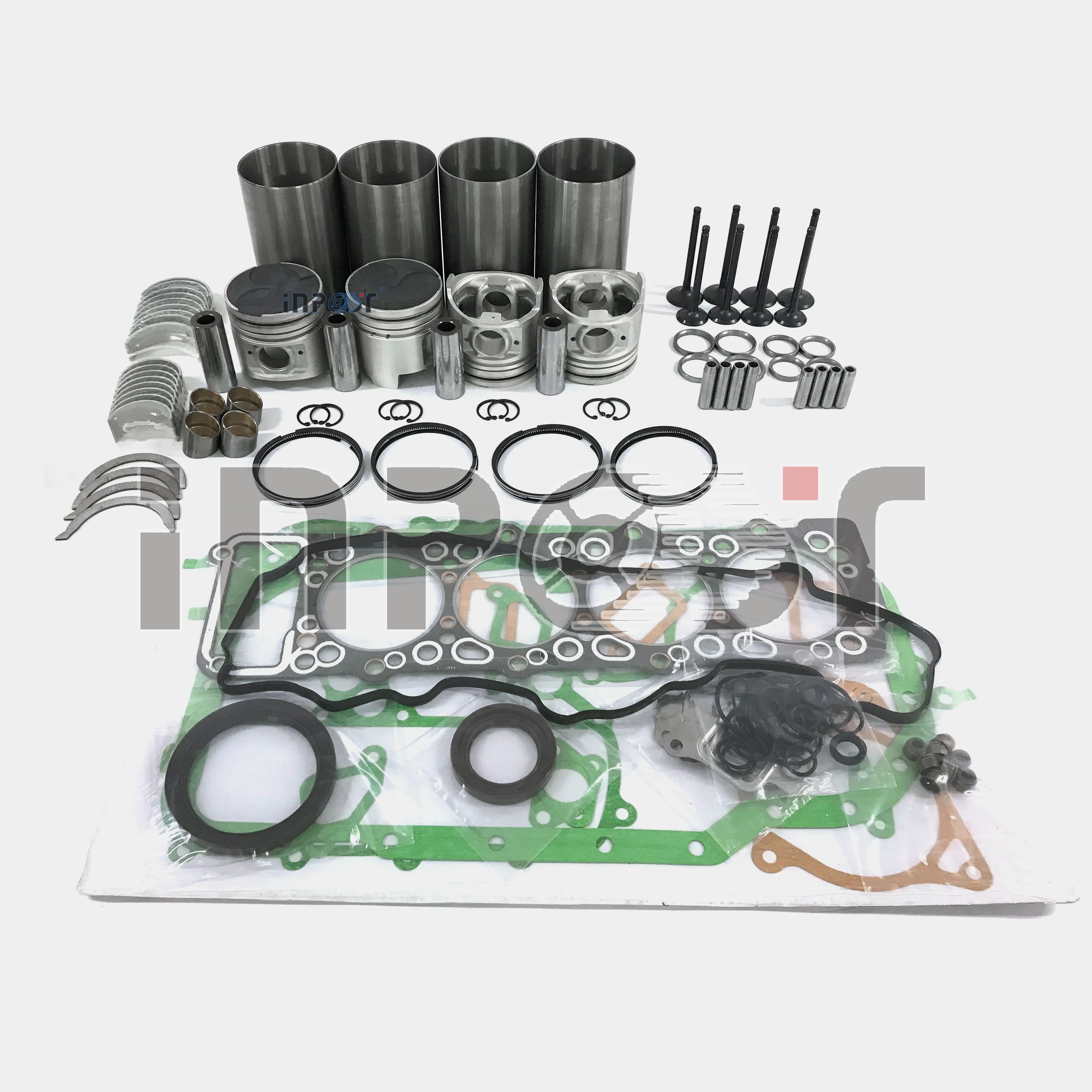 4M40 Overhaul Rebuild Kit With Bearings Piston Rings Full Gasket Set Engine Valve Liner Kit  For Mitsubishi engine PAJERO