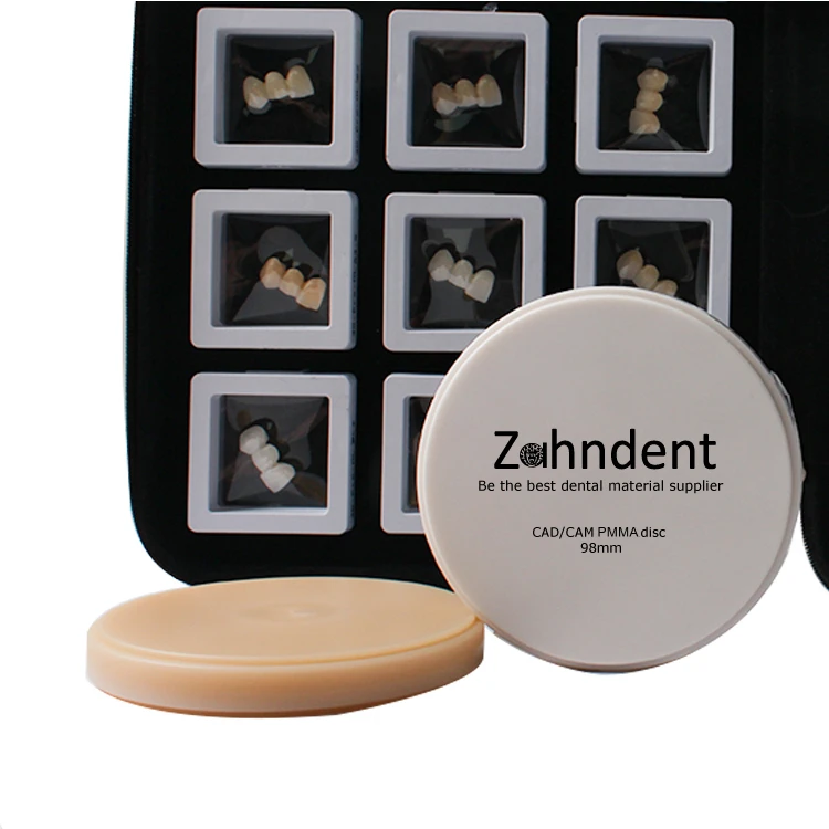 Zahndent dental cad cam milling material dental PMMA milling disc multilayer PMMA dentale