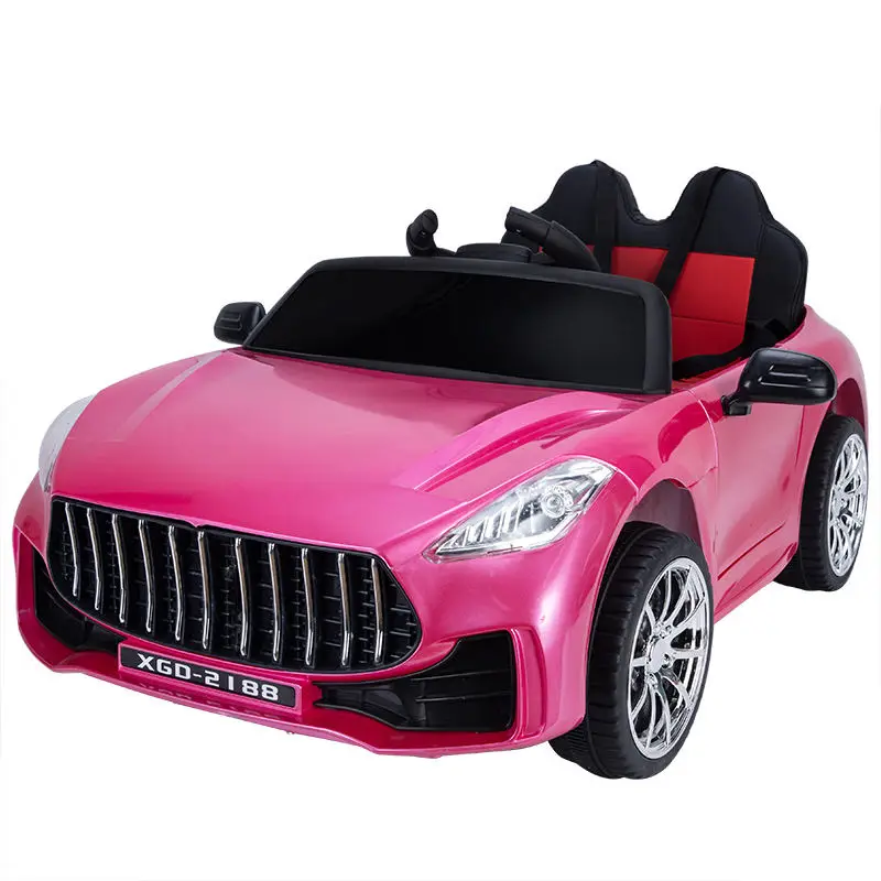 12V Kids Battery Powered Electric Ride-On Car Remote Control Plastic Toy with 4 Wheels for Boys and Girls