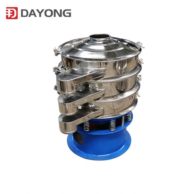 High frequency single layer vibrating sieve for sugar powder screening