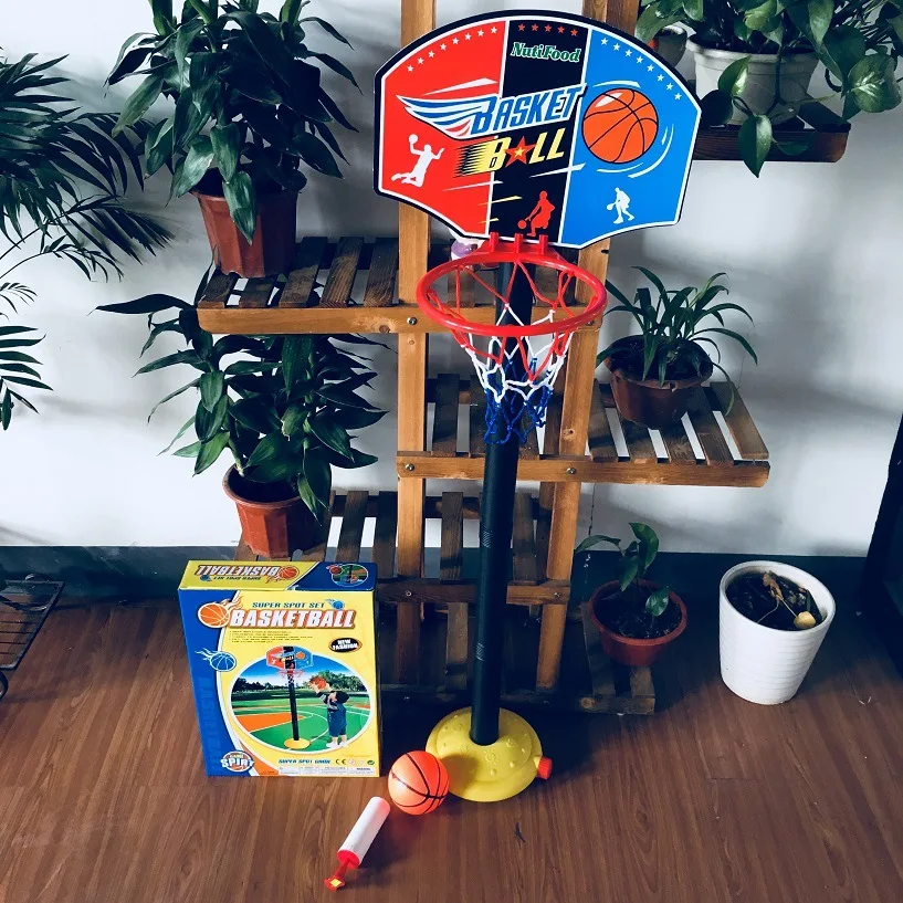 Kids basketball stand game toys lift stand inflatable basketball boy sports ball frame toys