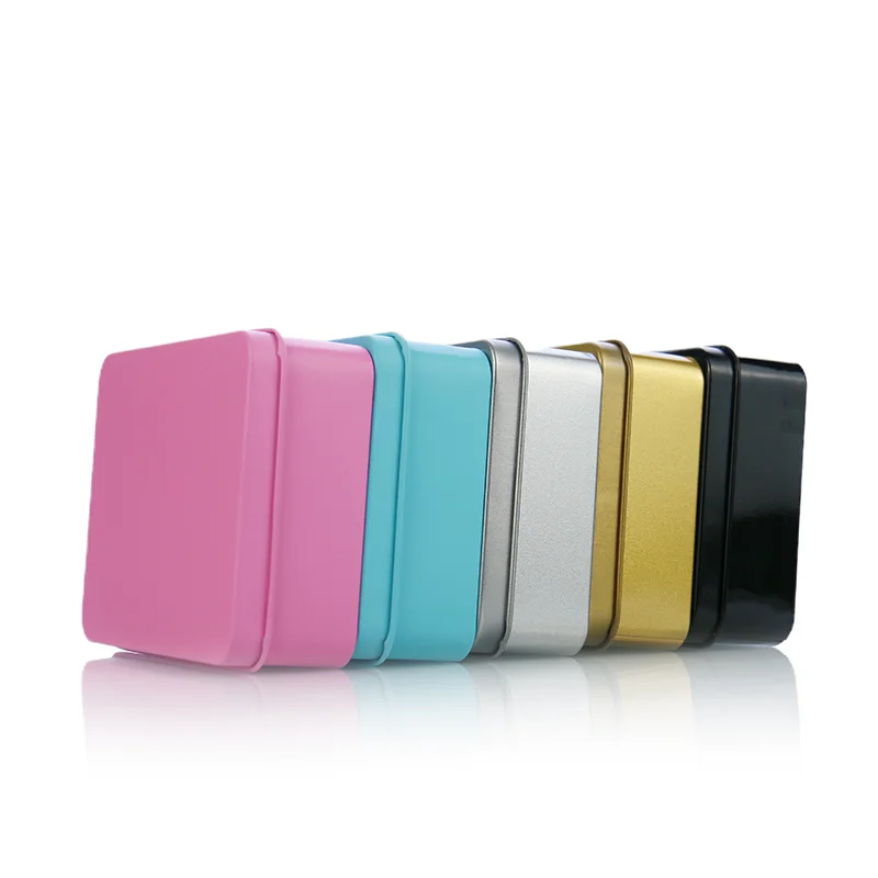 Wholesale Low Price Metal Square Hat Christmas Candy Tin Box for Cookie Chocolate Box Tin Packaging With Lid