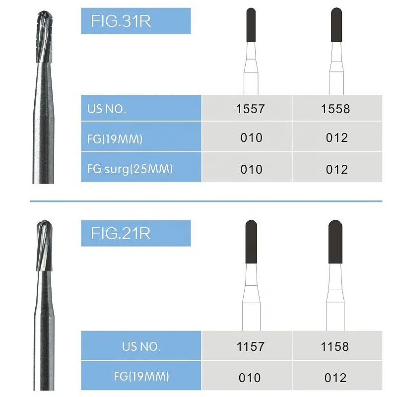 CA Low Speed Dental Bur FG High Speed Dental lab Tungsten Carbide Burs dental handpiecec bur