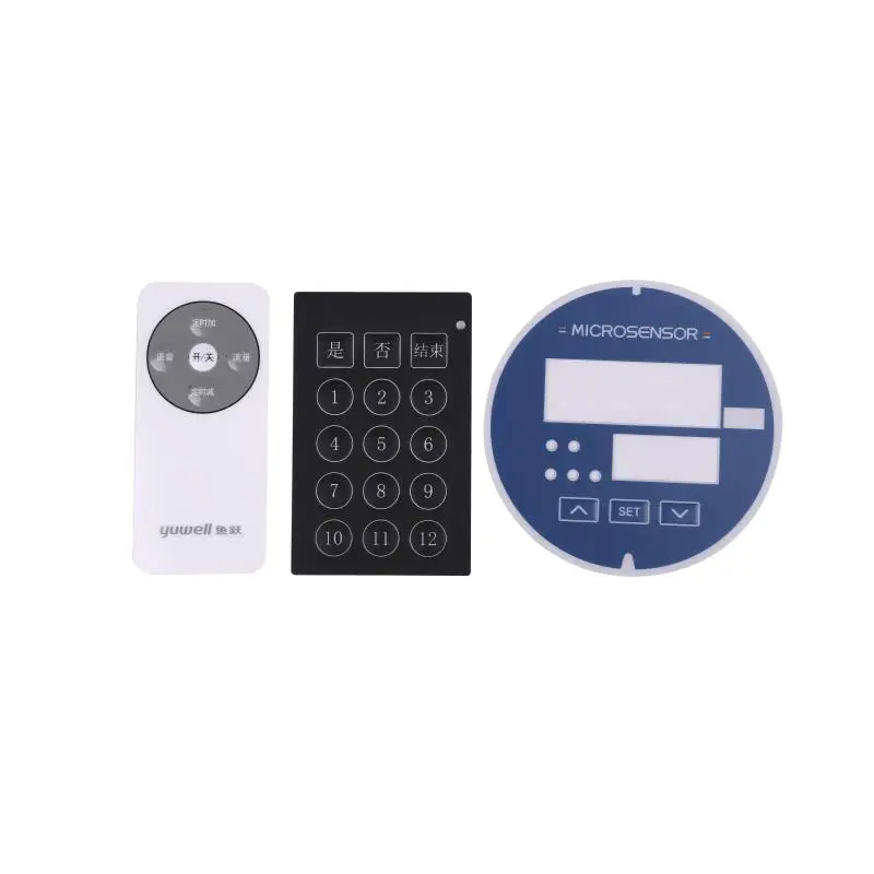 Silk Screen Printing Membrane Keypad Panel Graphic Overlay Label Sticker Silicone Membrane Keyboard