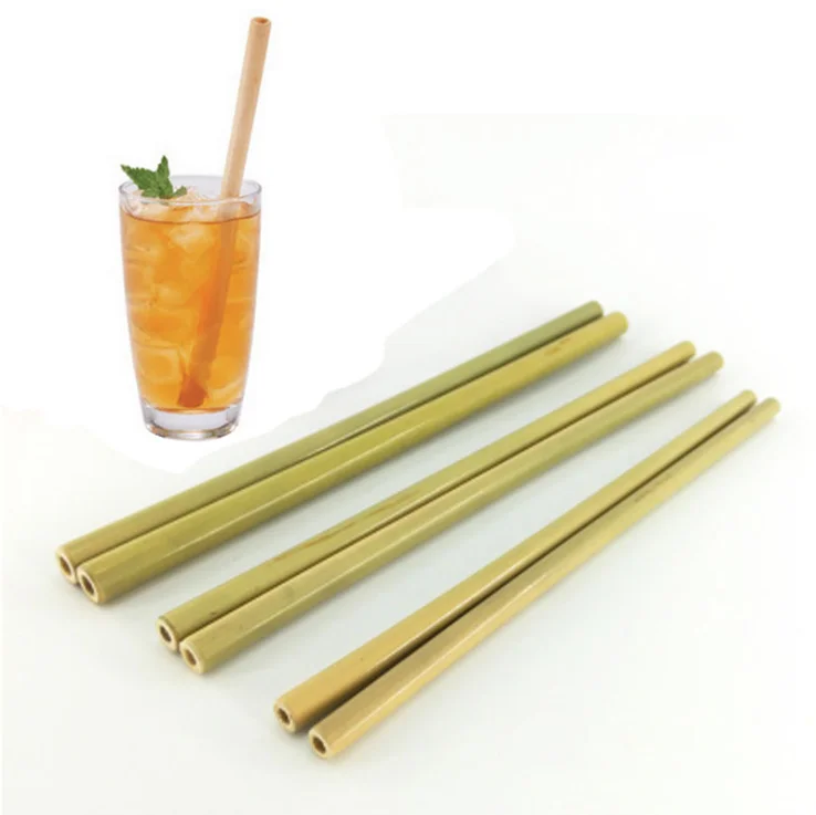 100% natural organic degradable biodegradable bio-degradable drinking bamboo straw