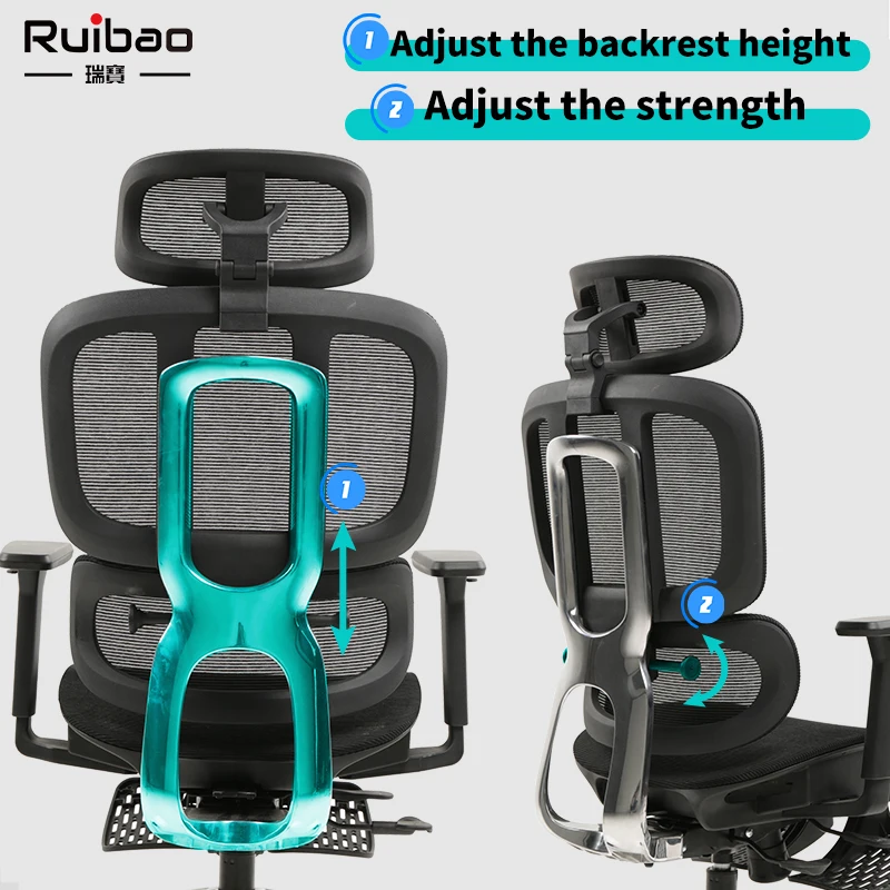 High Quality Luxury Full Mesh Multiple Function Adjustments Aluminium Frame Office Chair High Back Ergonomic Home Desk Chair