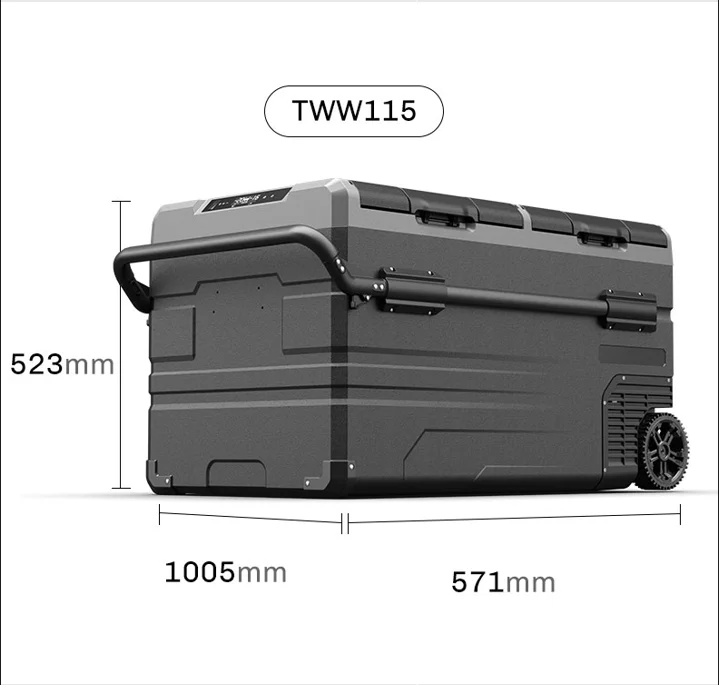 Alpicool TWW115 115L большой емкости умный холодильник Двухзонный и прочный Солнечный