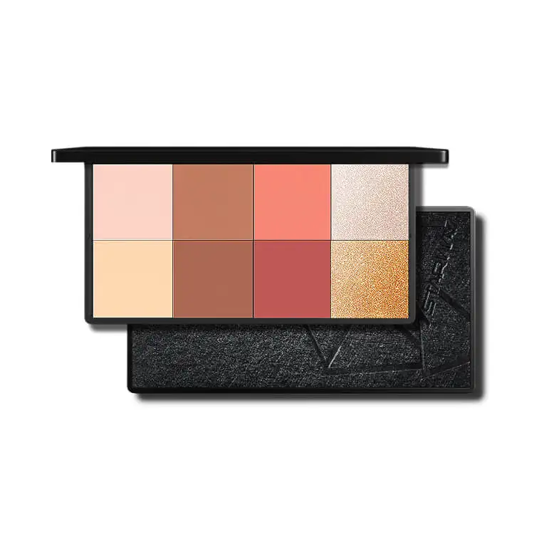 Private Label High Pigmented Diy Choose Color And Palette Makeup Highlighter Contour Bronze Blush Palette