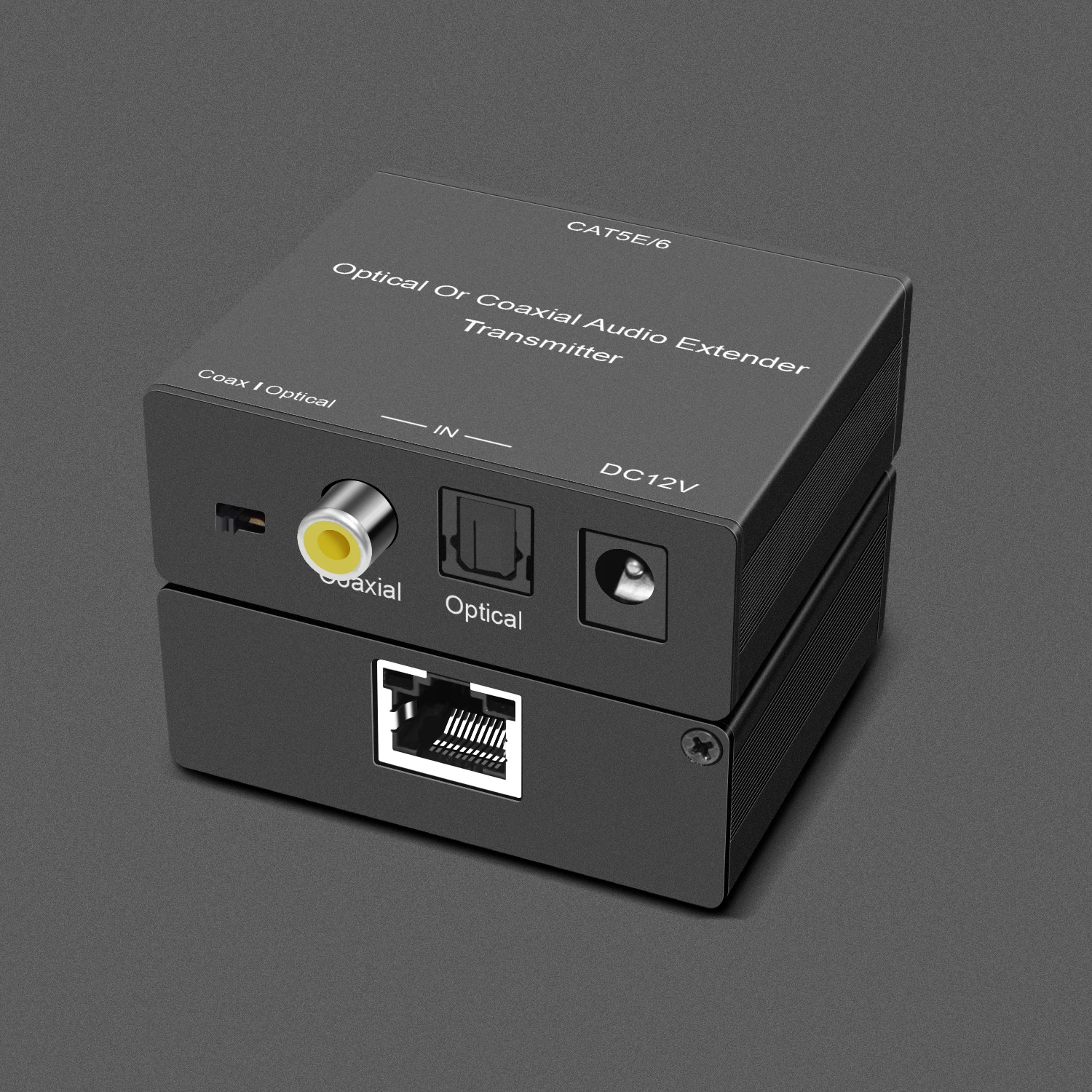 Digital SPDIF Optical or Coaxial Audio Extender Over CAT5E/6 Network Cable