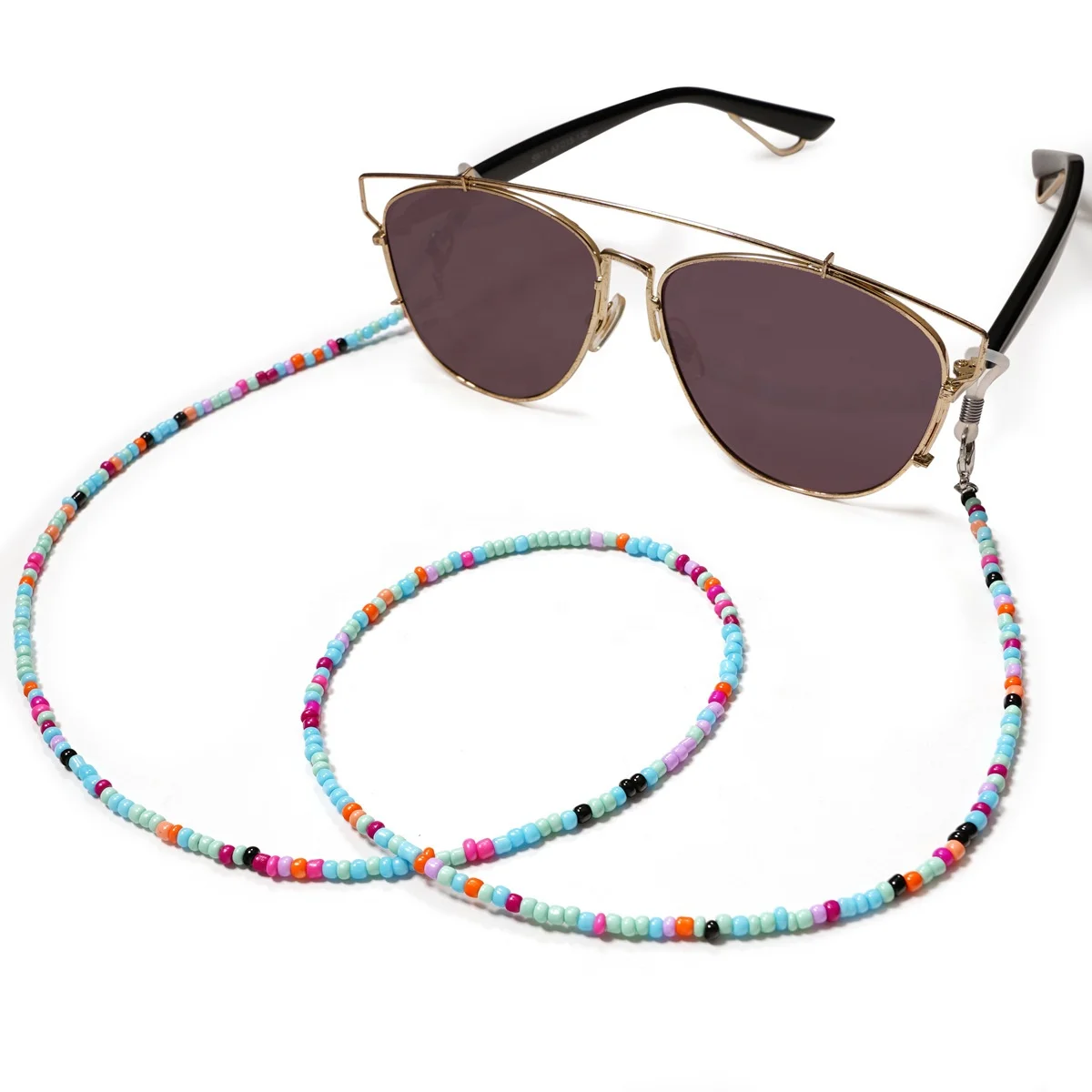 Модные солнцезащитные очки с бисером