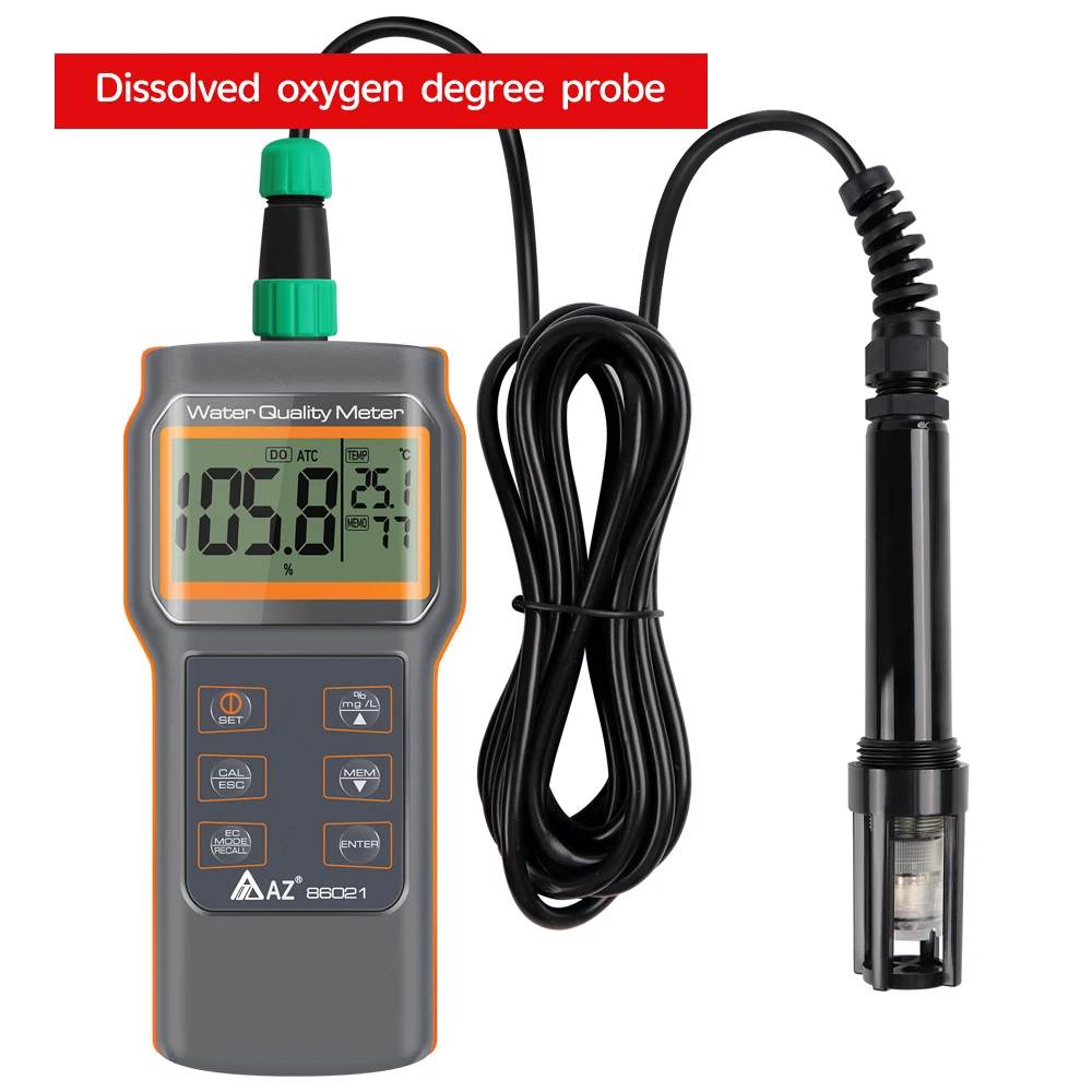 Digital Explicit AZ-86021 PH Testing Instrument Smart Sensor Dissolved Oxygen Detector For Aquaculture