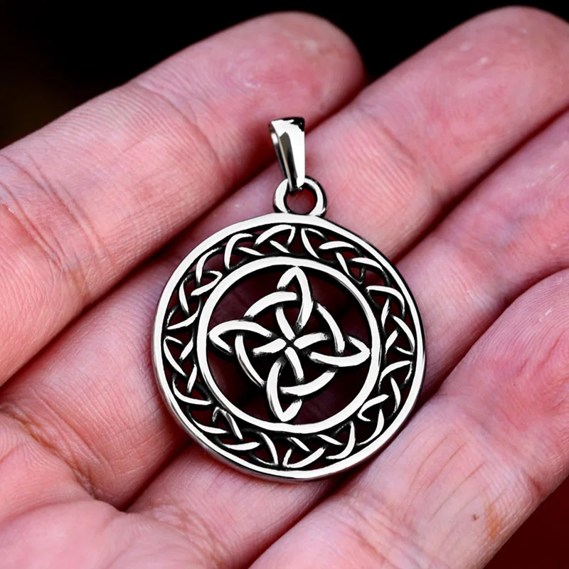 Stainless Steel Celtic Knot Pendant Vintage Blank Pendants For Necklace Jewelry Making