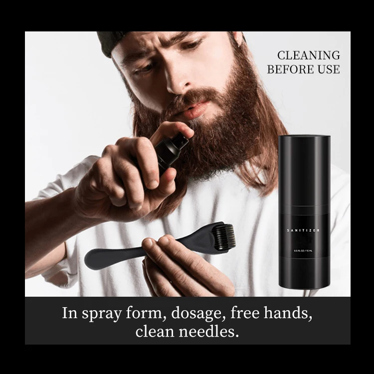 Private Label Organic Growth Strengthens Oil Kit Cleansing Wash Men Beard Shampoo Conditioner Beard Care Growth Set