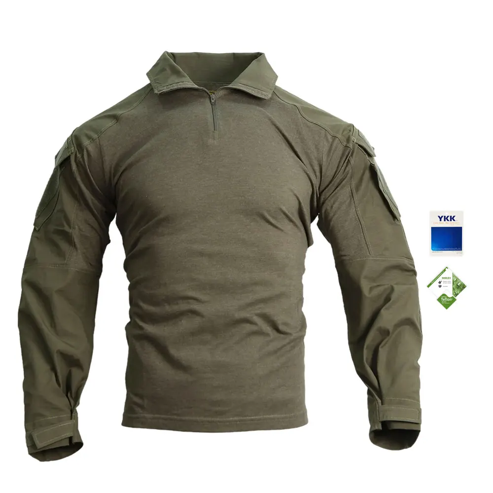 Emersongear NC50/50 Ripstop Ranger Green Color Combat Shirt Pants Tactical Clothing Frog Suit G3 Camouflage Uniforms Set