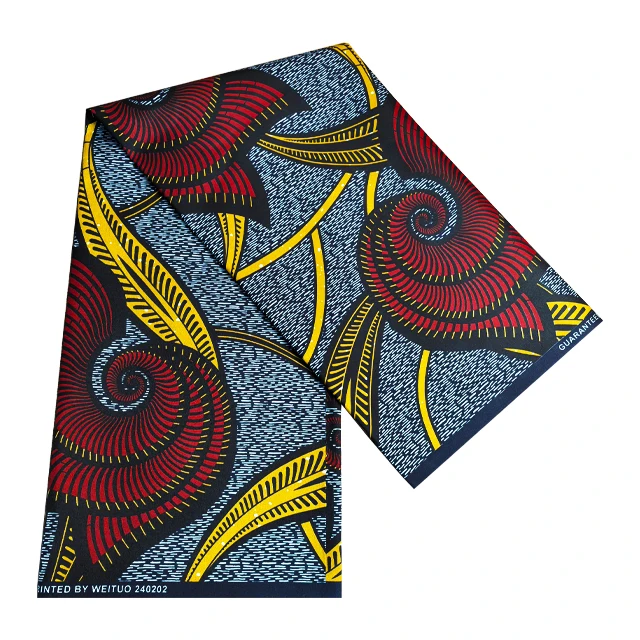 Best-Selling Custom Fashion African wax print fabric Wholesale Factory Supply Embellished fabric