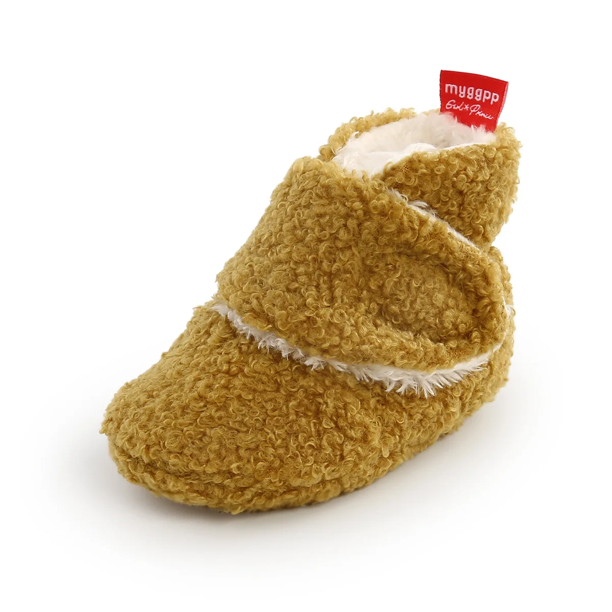 New Plush Soft Bottom Breathable 0 1 Years Old Baby Girl Shoes Elastic Baby Sandals Cute Bag Light Cotton