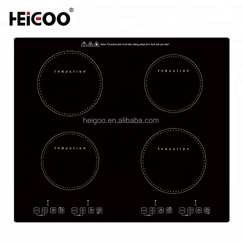 Прямая поставка с завода, коммерческая черная кристаллическая плита, 4 горелки, кухонные приборы, варочная поверхность, электрическая индукционная плита