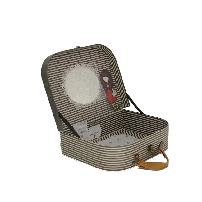 China Supplier Wholesale Large Cardboard Customized Color Printing Matt Paper Suitcase Packaging Gift Box For Kids