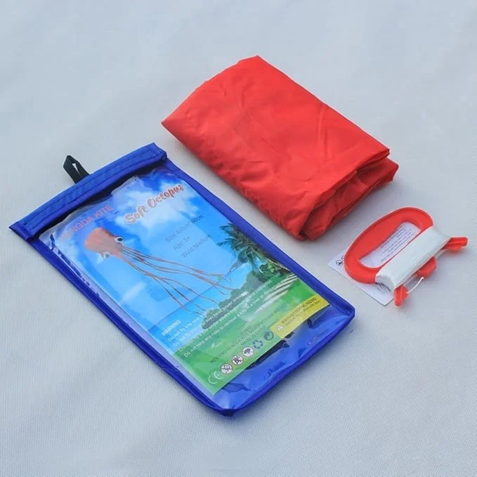 Wholesale Large Octopus Kite Long Tail Beautiful Easy Flyer Kites Beach Kites for Kids and Adults